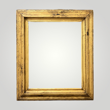 Rustic wood frame with natural knots. The frame is hand ditressed and stained.